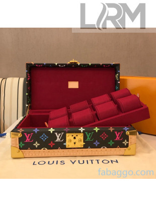 Louis Vuitton Monogram Canvas 8 Watch Case Multicolor/Black/Burgundy 2021
