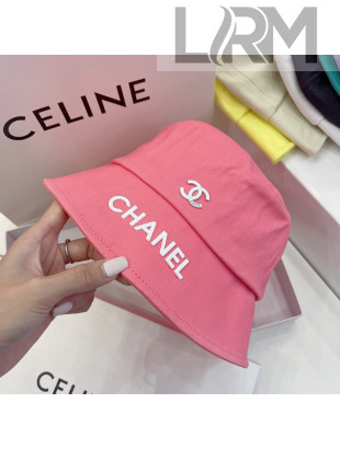 Chanel Canvas Bucket Hat Pink 2021 122218
