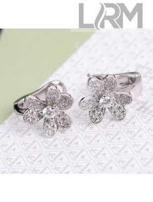 Van Cleef & Arpels Frivole Crystal Earrings Silver 06 2020