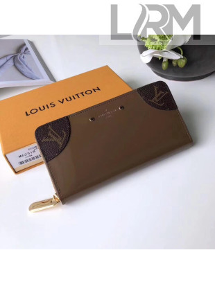 Louis Vuitton Patent Leather Venice Zip Around Wallet Bronze 2018