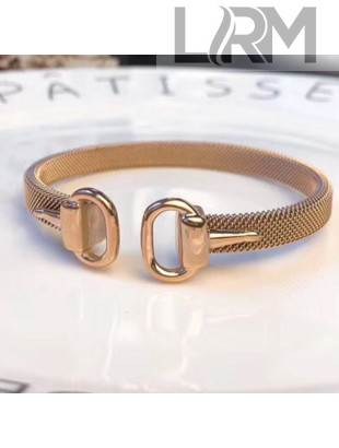 Gucci Horsebit Open Bracelet Gold 2019