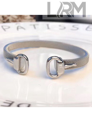 Gucci Horsebit Open Bracelet Silver 2019