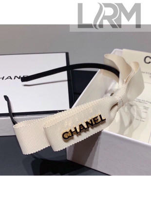 Chanel Bow Headband Hair Accessory White 2021 03