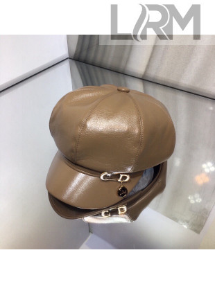 Dior Leather Hat 21120204 Brown 2021