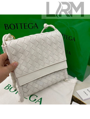 Bottega Veneta The Small Fold Crossbody Bag White 2021