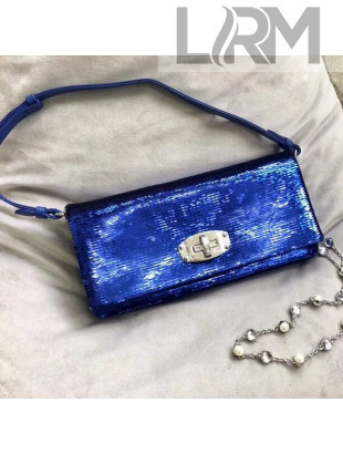 Miu Miu Crystal Sequin Shoulder Bag 5BD233 Red Royal Blue 2019