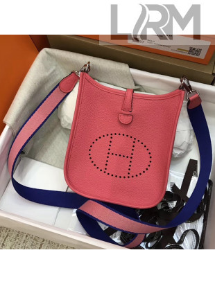 Hermes Evelyne Mini Bag in Original Togo Leather 17cm Peach Pink