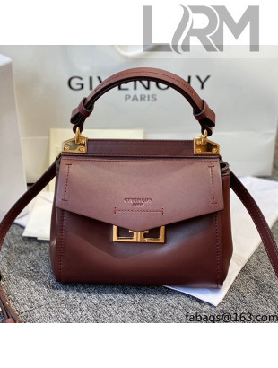 Givenchy Mystic Mini Bag in Smooth Calfskin Burgundy 2021