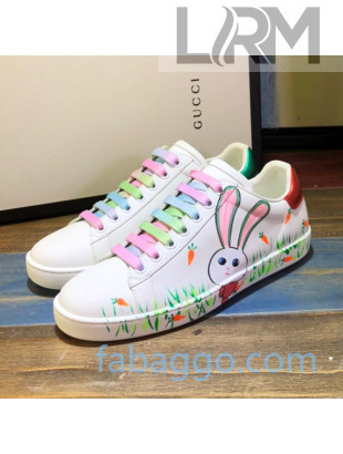 Gucci Ace Sneakers in Luminous Print Silky Calfskin 06 (For Women and Men) 