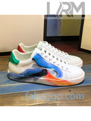 Gucci Ace Sneakers in Luminous Print Silky Calfskin 09 (For Women and Men) 