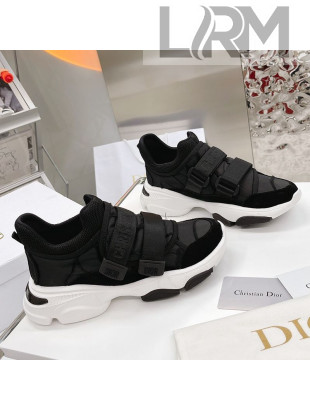 Dior D-Wander Sneakers Black Camouflage Fabric 2021