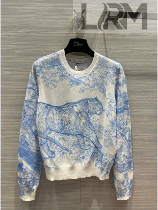 Dior Cashmere Sweater Blue 2022 05