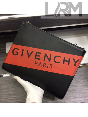 Givenchy Paris Leather Medium Pouch Black 04 2021