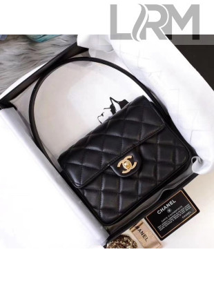 Chanel Classic Quilted Lambskin Flap Bag Black 2020