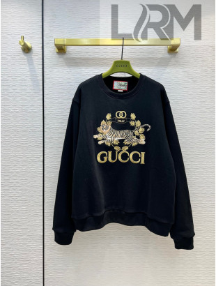 Gucci Tiger Sweatshirt Black 2022 32