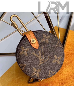 Louis Vuitton Men's Mini Round Case Monogram Canvas Coin Purse M68524 2019