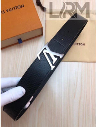 Louis Vuitton Epi Leather Belt 40mm Black/Silver 02 2019