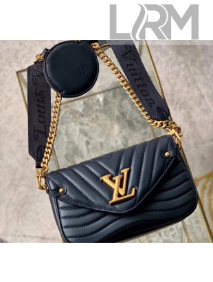 Louis Vuitton Multi Pochette New Wave Shoulder Bag M56461 Black 2020