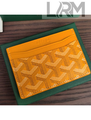 Goyard Card Holder Wallet Yellow 2021