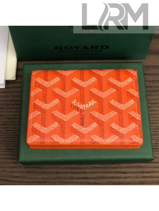 Goyard Business Card Holder Wallet Orange 2021