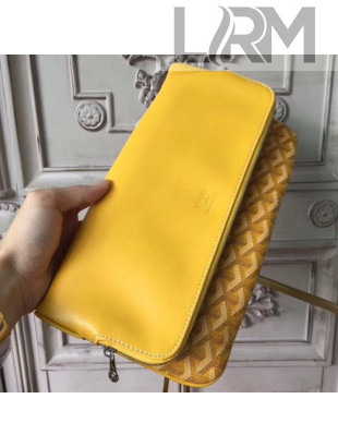 Goyard Folding Leather Clutch Yellow