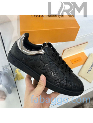 Louis Vuitton Luxembourg Sneakers in Monogram Embossed Leather Black/Silver 2020 (For Women and Men)