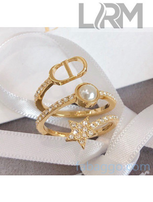 Dior Star Crytal CD Ring DR2081207 2020