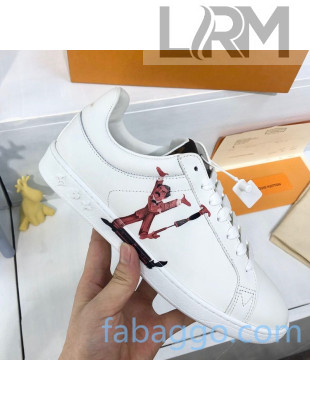 Louis Vuitton Luxembourg Printed LV Sneakers in Silky Calfskin White/Pink  (For Women and Men)