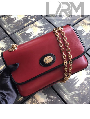 Gucci Leather Small Shoulder Bag 576421 Red 2019