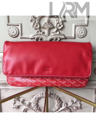 Goyard Folding Leather Clutch Red