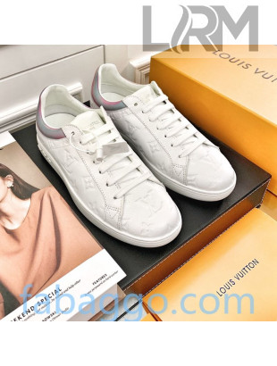 Louis Vuitton Luxembourg Sneakers in Monogram Embossed Leather White/Iridescent 2020 (For Women and Men)