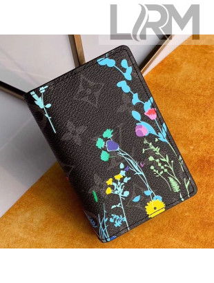 Louis Vuitton Men's Flora Print Monogram Canvas Pocket Organizer Wallet M61696 2019