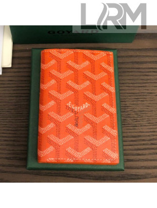 Goyard Saint Pierre Card Case Wallet Orange 2021