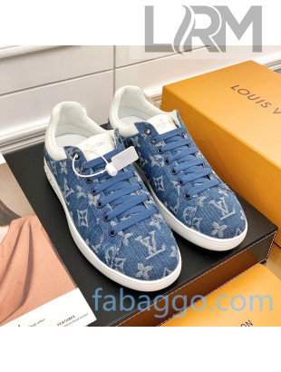 Louis Vuitton Luxembourg Sneakers in Blue Monogram Denim 2020 (For Women and Men)