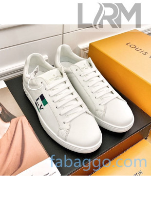 Louis Vuitton Luxembourg LV Stripes Sneakers White/Green 2020 (For Women and Men)