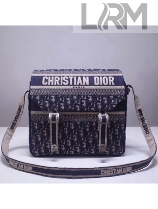 Dior Oblique Canvas Diorcamp Messenger Bag Blue 2019