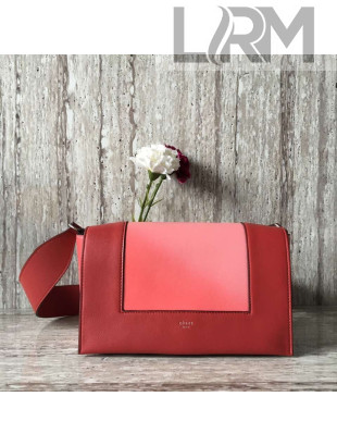 Celine Medium Frame Shoulder Bag in Smooth Calfskin 43343 Red/Pink 2018