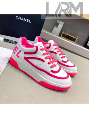 Chanel Sneakers in Patchwork Calfskin White/Pink 2021