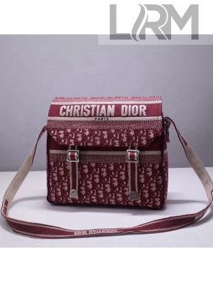 Dior Oblique Canvas Diorcamp Messenger Bag Red 2019