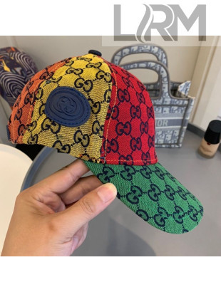 Gucci GG Multicolor Canvas Baseball Hat Multicolor 2021