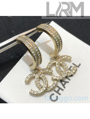 Chanel Crystal Earrings CE2081410 Gold 2020