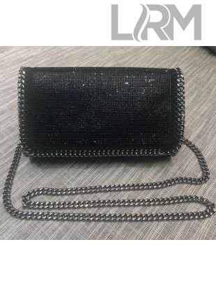 Stella McCartney Falabella Cross Body Bag 22cm with Diamond-cut Black 2018