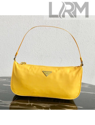 Prada Nylon Hobo Bag 1N1419 Yellow 2019