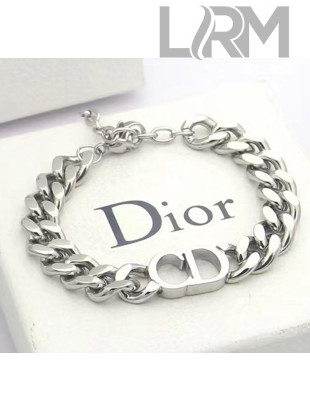 Dior CD Chian Bracelet 2061234 Silver 2020
