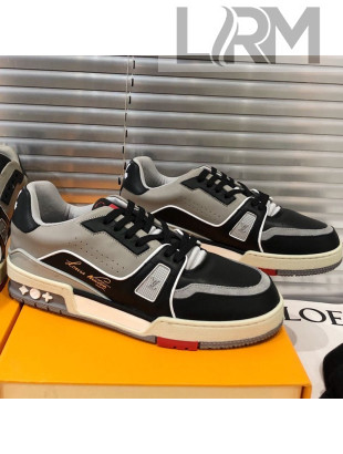 Louis Vuitton Men's LV Trainer Sneakers 1A5A0V Black/Grey 2019
