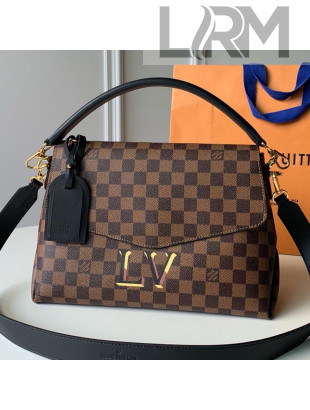 Louis Vuitton Damier Ebene Canvas LV Beaubourg MM Top Handle Bag N40177 Black 2019 
