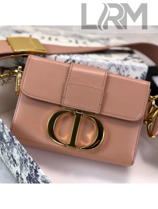 Dior 30 Montaigne CD Leather Mini Box Shoulder Bag Pink 2019