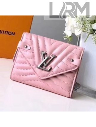 Louis Vuitton New Wave Compact Wallet M63427 Pink 2018
