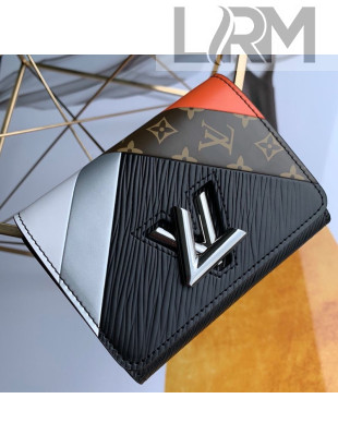 Louis Vuitton Twist Graphic Tape Compact Flap Wallet M67799 Black 