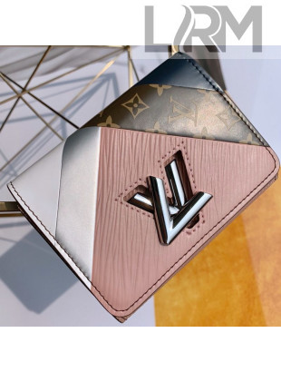 Louis Vuitton Twist Graphic Tape Compact Flap Wallet M67799 Pink